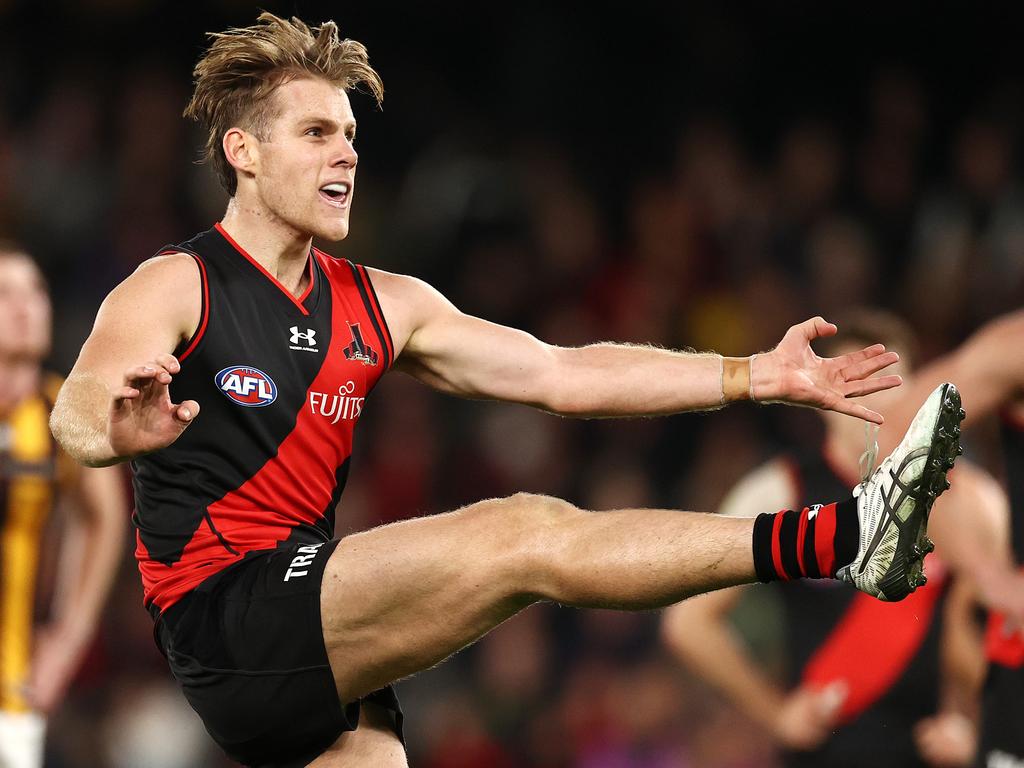 Kaine Baldwin could stay at Essendon despite being delisted. Picture: Michael Klein