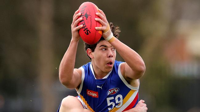 Cooper Trembath looks a good prospect as an intercept defender. Picture: Getty Images