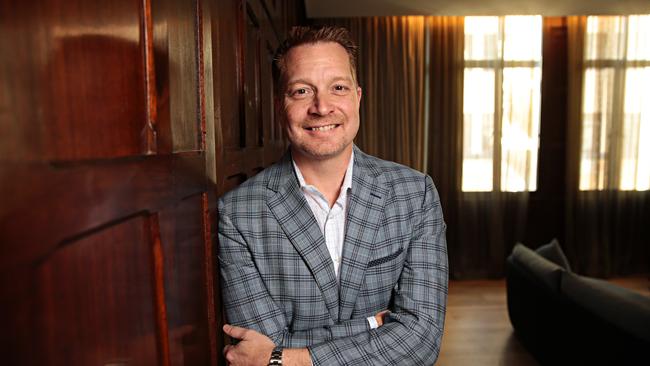 George Kurtz the CEO of US-listed cyber security company CrowdStrike poses for a photo at the QT hotel in Sydney on the 3st of October 2019. Photographer: Adam Yip