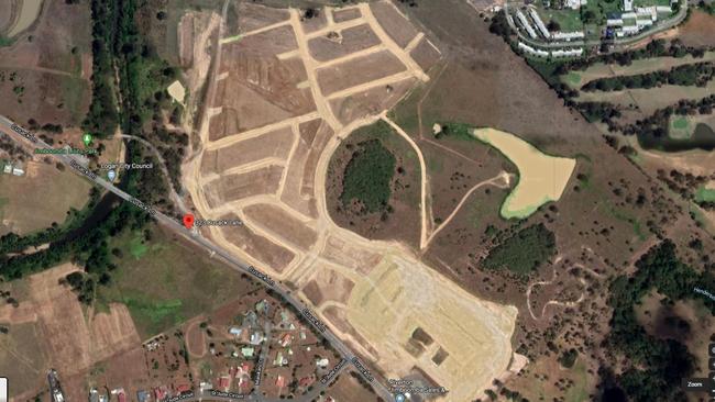 An aerial view of the Riverton Estate project at Jimboomba.