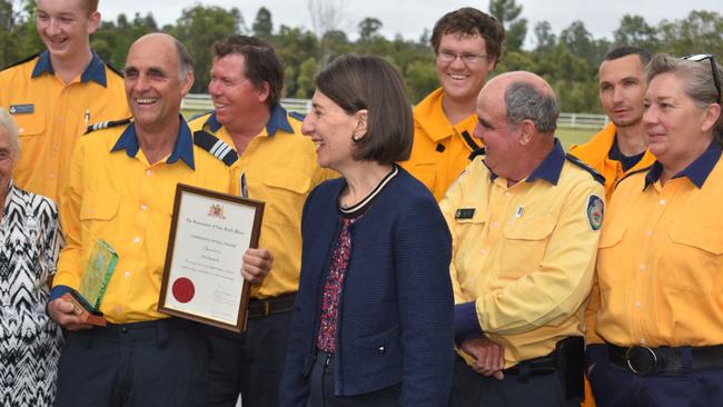 NSW Premier Gladys Berejiklian visited Rappville, handing out awards and grants. Picture: Richmond River Independent