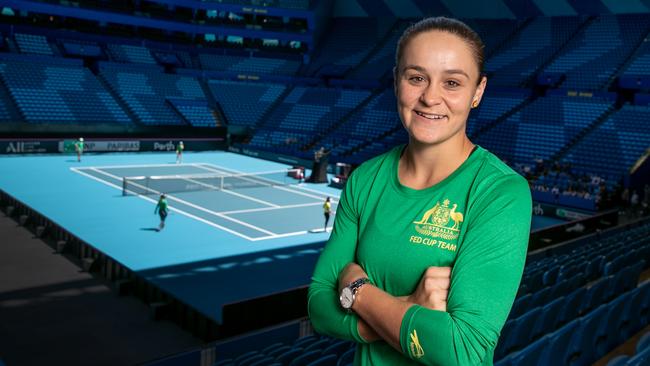 Ash Barty has been looking forward to the Fed Cup final for quite some time.