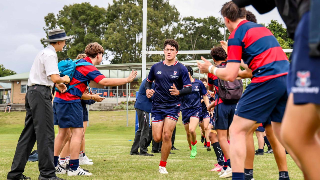 TAS First XV rugby action between Canterbury College and John Paul College at Canterbury College on Saturday May 4, 2024.