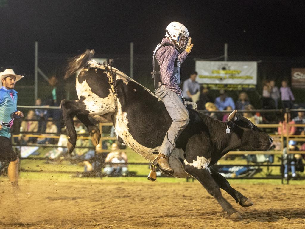 Lane Misfud at Gargett Rodeo Saturday 3 June 2023 Picture: Michaela Harlow