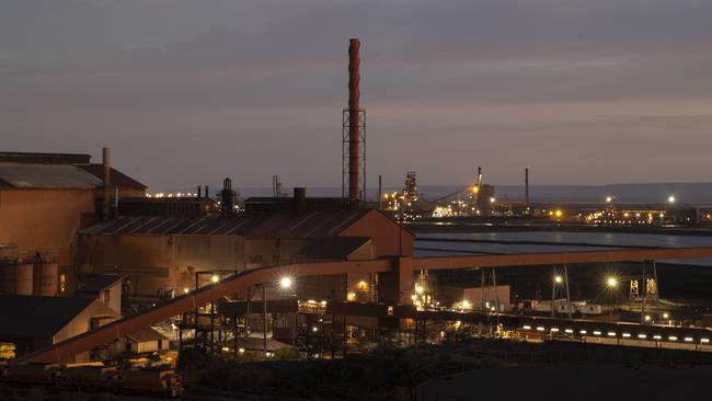 Creditors to SA’s financially crippled steelworks at Whyalla are scheduled to meet on Monday. Picture: Brett Hartwig