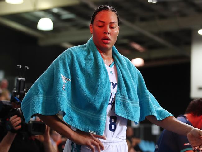 Liz Cambage will never apologise for speaking out. Picture: Brendan Radke