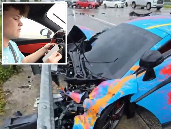 Jack Doherty crashed new new McLaren while streaming. Picture: Supplied