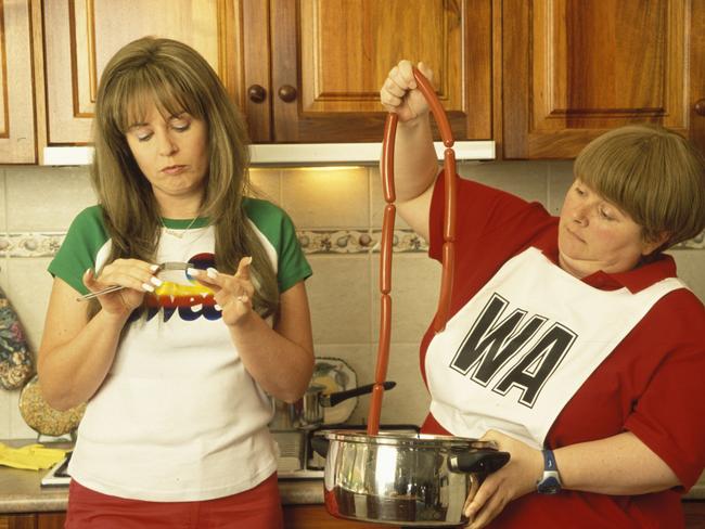 Actor Gina Riley as Kim with Magda Szubanski as Sharon in a scene from the TV program. File picture: Kath &amp; Kim