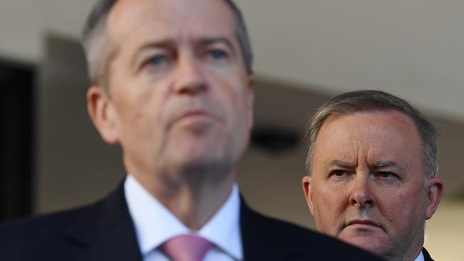 Bill Shorten and Anthony Albanese have long had a strained relationship. Picture: AAP