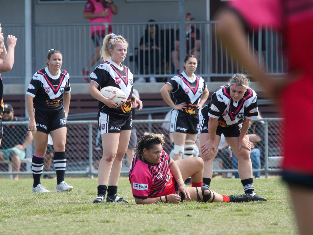 Magpies Mikaela Gee waiting for the ref's call, August 28th, 2021 Picture: Marty Strecker