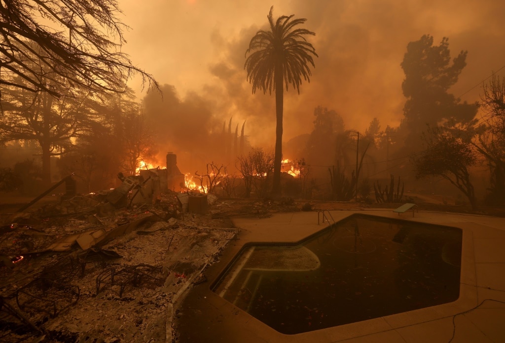 Displaced LA residents in shock at scale of fire destruction