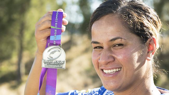 Oneata Schwalger is hoping to be a trailblazer in the NRL's planned new women's competition which is set to launch in August. Picture: Ellen Smith