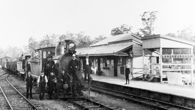 The first train arrived at Mellum Creek in 1890 and in 1891 Mellum Creek town changed its name to Landsborough. Picture: Supplied