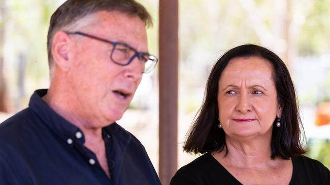 Territory Alliance leader Terry Mills and Member for Araluen Robyn Lambley. Photo: EMMA MURRAY