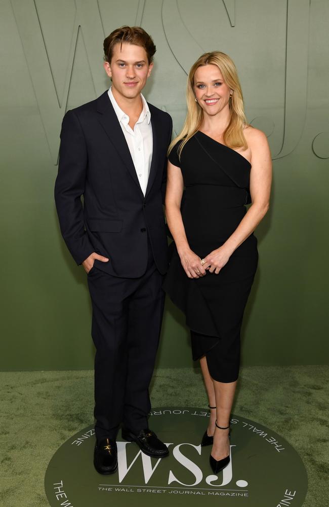 Reese Witherspoon took her son Deacon Phillippe as her date to the WSJ. Magazine event. Picture: Noam Galai/Getty Images for WSJ. Magazine Innovators Awards