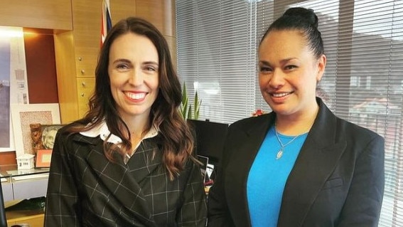 Former New Zealand Prime Minister Jacinda Ardern and Ms Whanau. Picture: Instagram / misswhanau