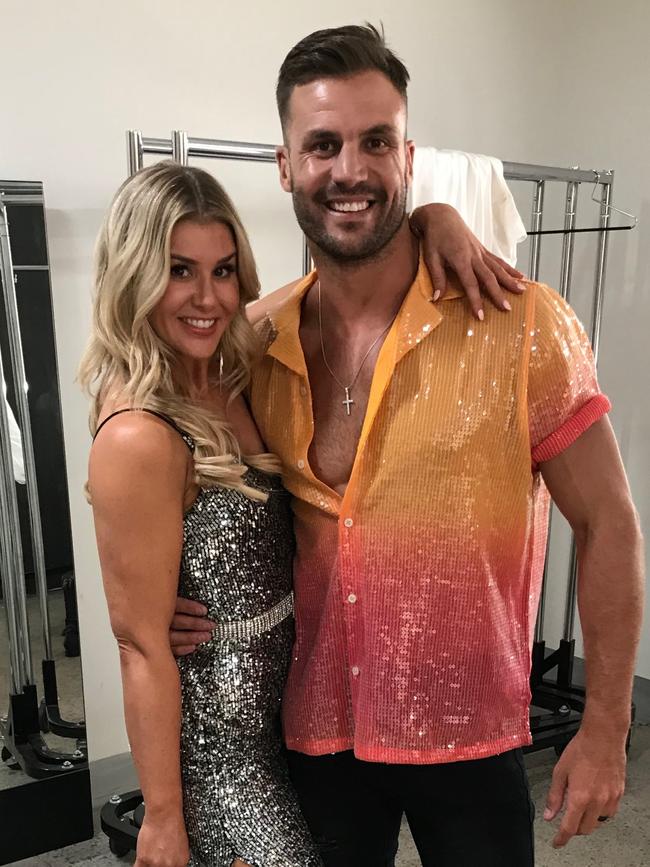 Ryan with his DWTS dancing partner Megan Wragg.