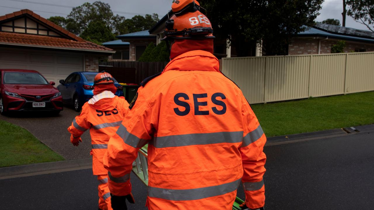 SES working on damage at the Sunshine Coast. Picture: Supplied