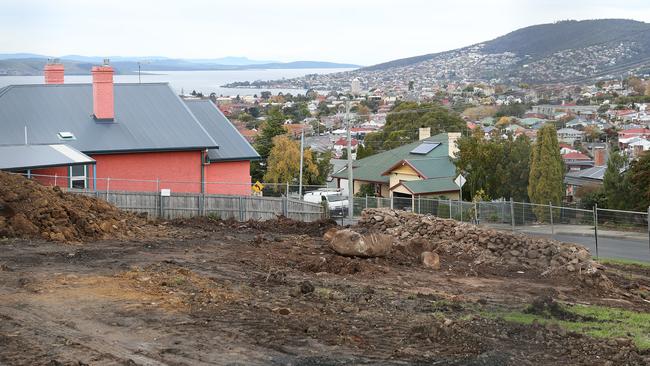 Darko Krajinovic has now fully demolished the heritage listed dwelling at 55 Mount Stuart Road Mount Stuart. Picture: NIKKI DAVIS-JONES