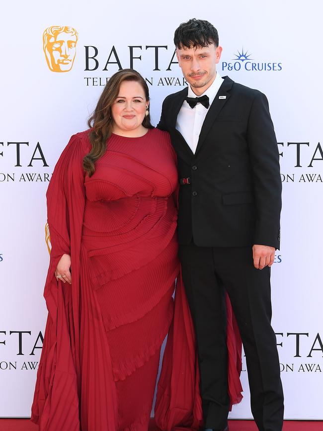 Jessica Gunning and Richard Gadd attend the 2024 BAFTA Television Awards in London. Picture: Getty