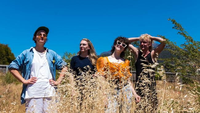 Hobart band 'Slag Queens'. Photo: Eden Muere