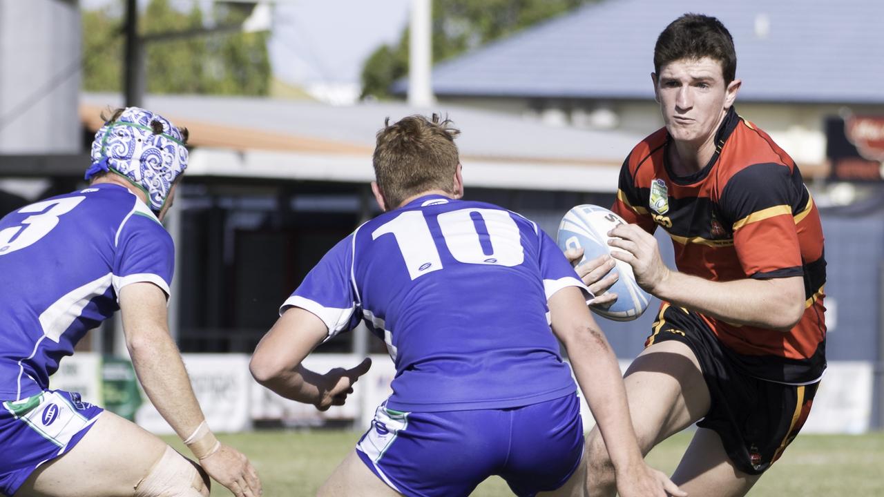 Powerhouse forward Ben Condon in action for the Rockhampton Grammar School's First XIII in 2017. Photo: David Thomson