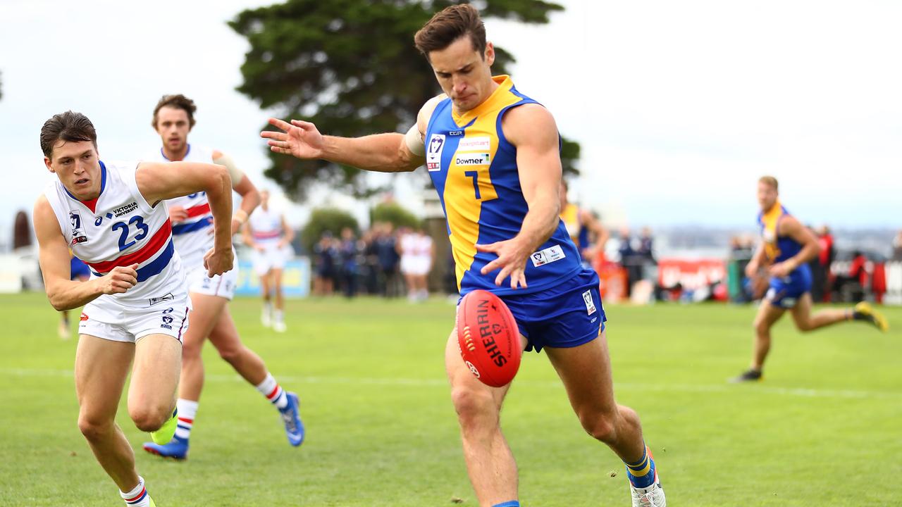 Mitchell Hibberd hasn’t missed a beat since joining Williamstown. Picture: Getty Images