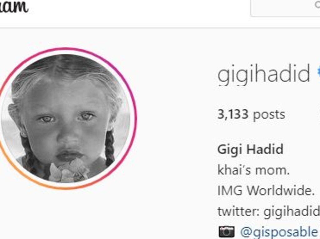 Gigi Hadid quietly updated her Instagram profile.