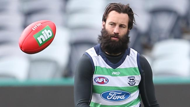 Jimmy Bartel is back to face the Demons. Picture: Glenn Ferguson