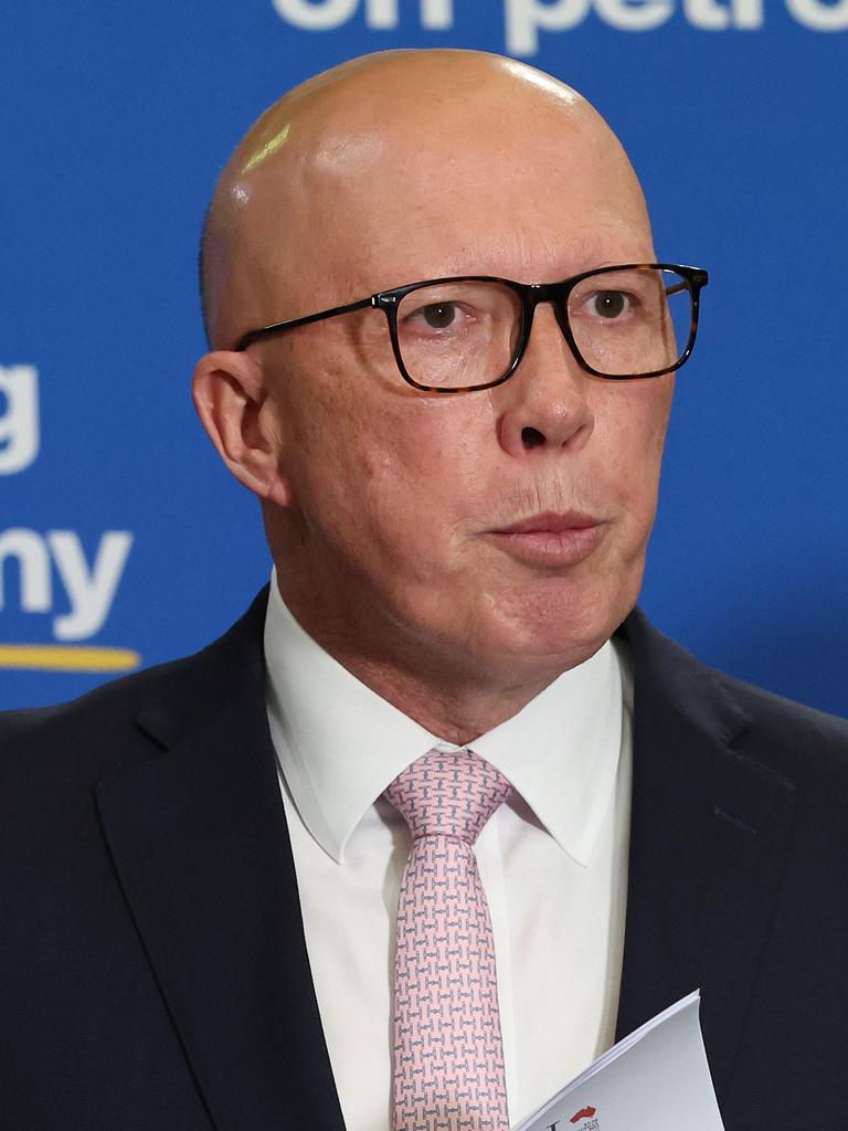 Peter Dutton faces a stomach churning fight for his own seat as the 2025 federal election enters its final hours. Picture: Adam Head / NewsWire