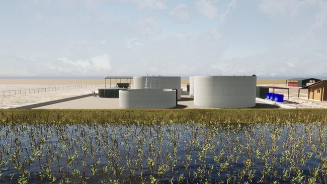 Construction is underway for the plant, which will treat millions of litres of leachate each year. Picture: Supplied.