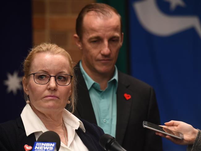 Newly appointed general manager for Lismore City Council, Shelley Oldham, with Lismore mayor Isaac Smith after announcing a A MULTI-MILLION dollar black hole in Lismore City Council's budget.