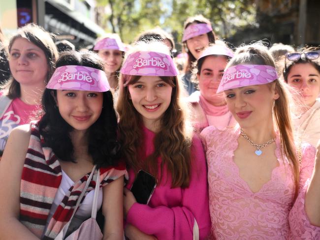 Barbie fans at the event. Picture: Getty Images