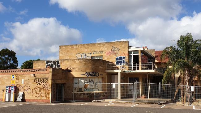 A vandalised house at 38 Anzac Highway, Everard Park before it was gutted by a suspicious fire last month. Picture: Renato Castello