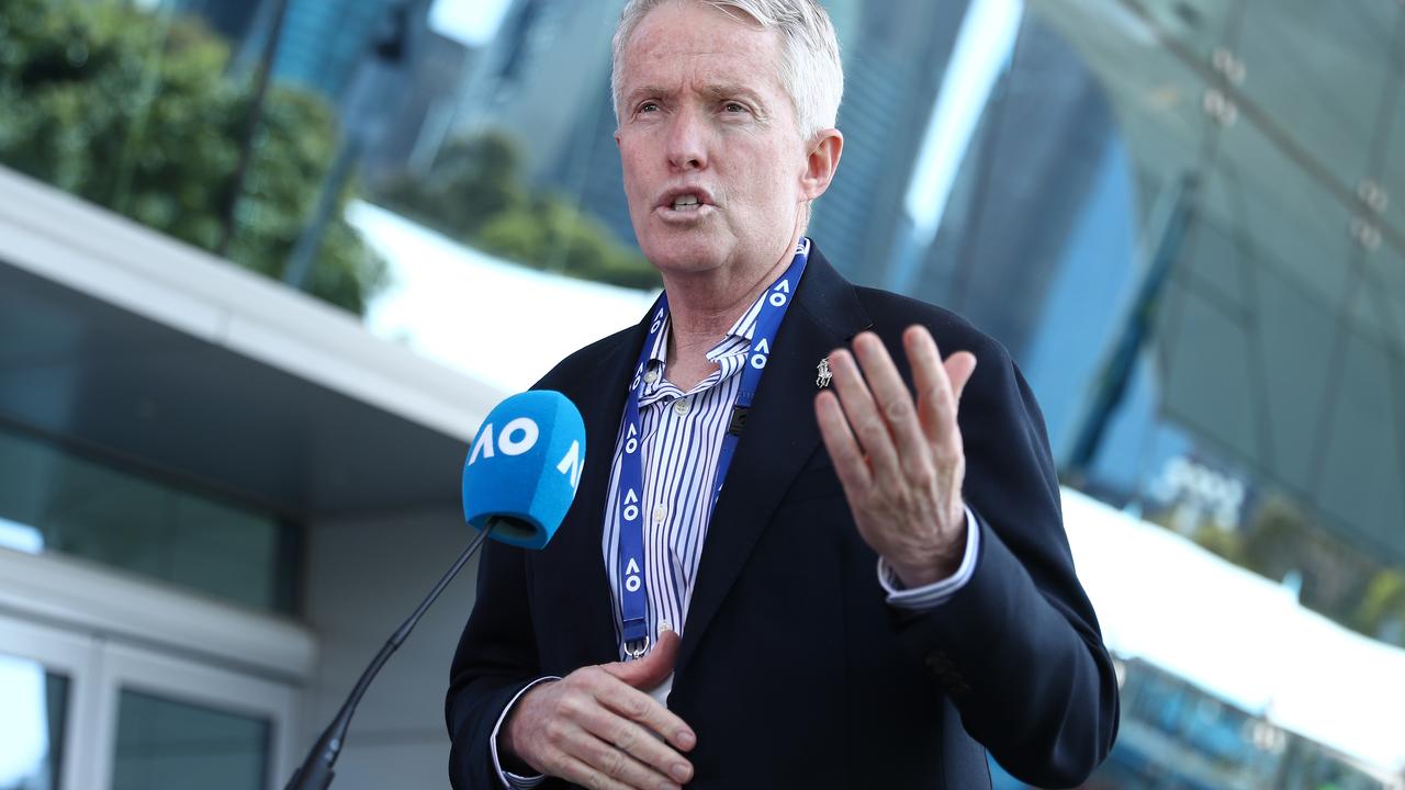 Australian Open tournament director Craig Tiley is preparing for more positive Covid-19 cases among tennis players and support staff. Picture: Getty Images