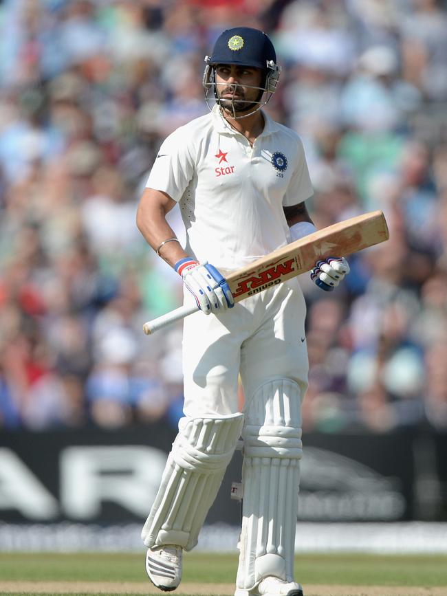 Kohli admits he struggled on the 2014 tour of England. Picture: Getty