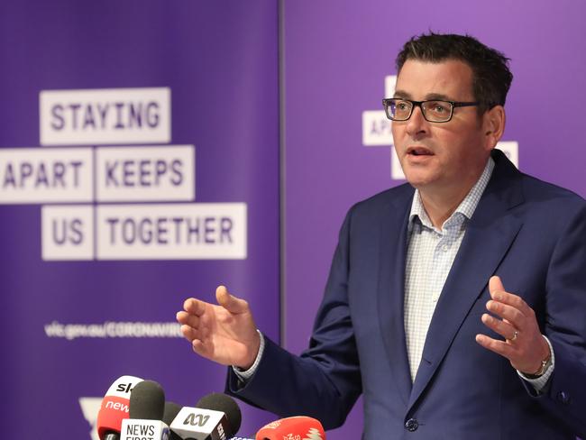 Victorian Premier Dan Andrews will confirm the numbers at 11am. Picture: NCA NewsWire / David Crosling