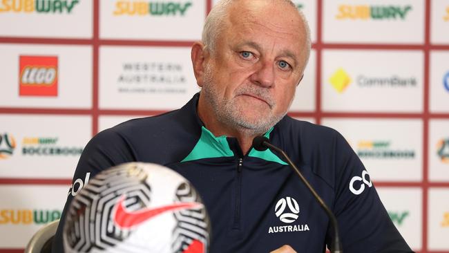 Socceroos coach Graham Arnold isn’t fussed by the draw. Picture: Paul Kane/Getty Images