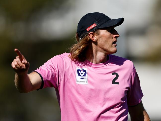 Nathan Murphy is weighing up his future in the AFL system. Picture: Dylan Burns/AFL Photos via Getty Images.