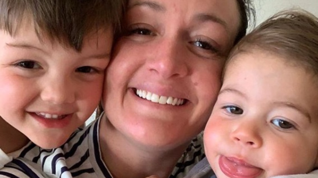 Adele Barbaro, with son Harvey, 3, and daughter Chloe, 21 months, says her children’s centre has jacked up its fees — again. Picture: Instagram @real_mumma