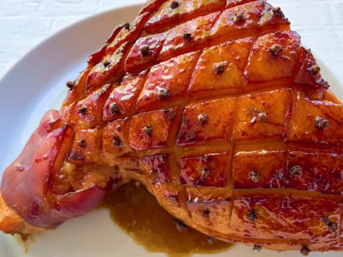 3-ingredient cola-glazed ham