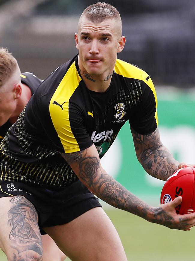 Can Dustin Martin go to another level in 2018? Picture: Michael Klein