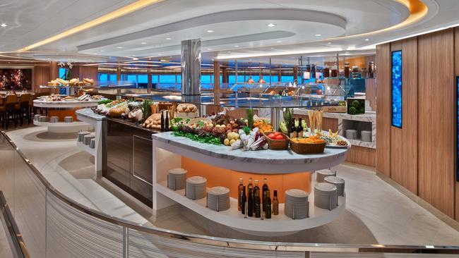 A little bit of up-market cruise-ship buffet action