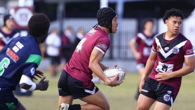 Jose Ito In action during the Walters Cup Year 10 Rugby League match b between Marsden State High at Forest Lake. Pics Adam Head