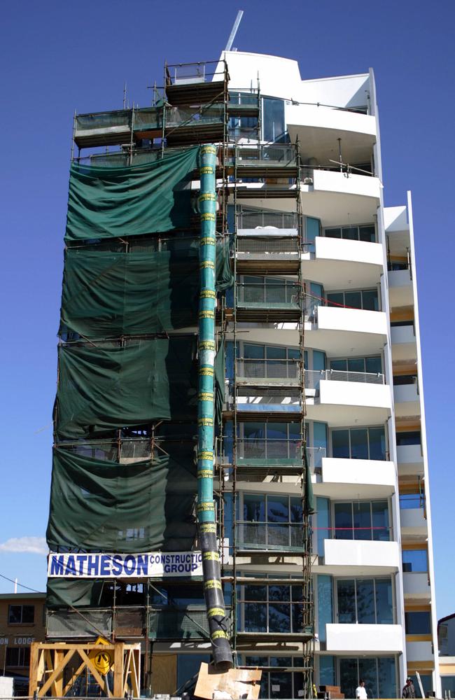 Aspect on Burleigh when it was under construction in 2003.