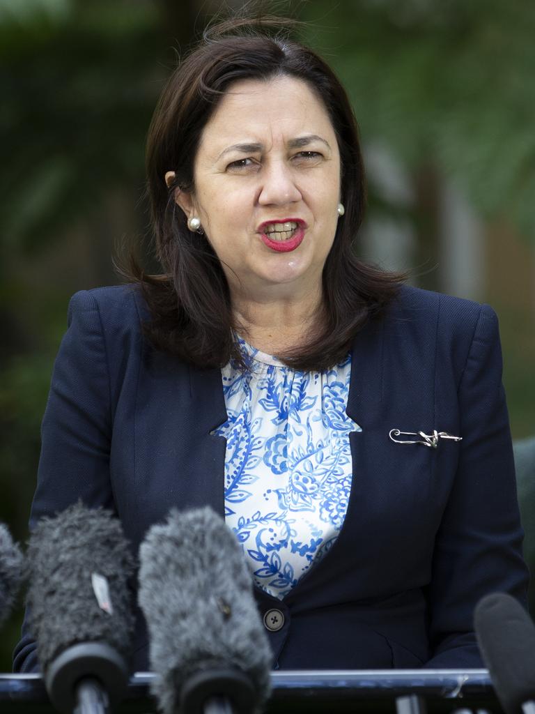 Queensland Premier Annastacia Palaszczuk says she will not reopen the border without support from the state’s chief health officer. Picture: NCA NewsWire / Sarah Marshall