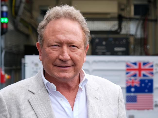 2023/1012 Fortescue chairman Andrew Forrest  at the opening of the Fortescue WAE manufacturing plant at Kidlington, United Kingdom. Picture: Jacquelin Magnay