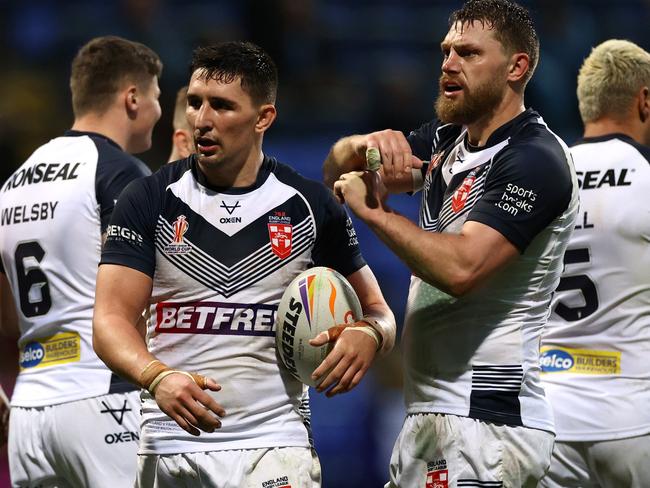 Victor Radley (centre) was allegedly in an altercation with Irish player James Bentley. Picture: Michael Steele/Getty Images