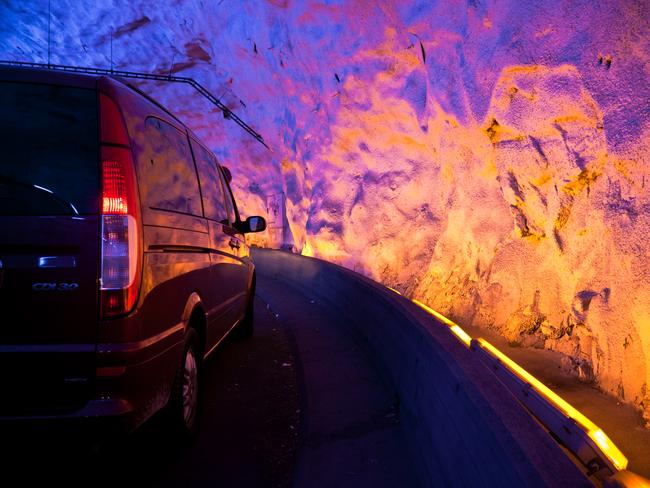 Inside the Laerdal Tunnel. Picture: Roman Konighofer