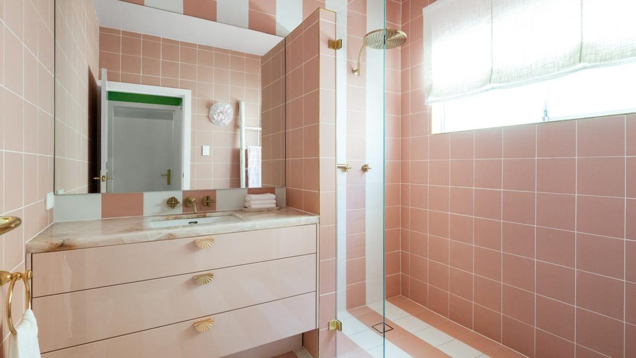 Even the bathrooms are pink!